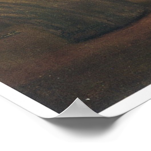 Aristoteles Contemplating the bust of Homer, 1653 Poster (Ecke)