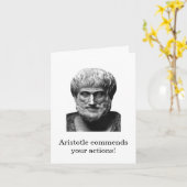 Aristoteles-Ermutigungskarte Karte (Gelbe Blume)