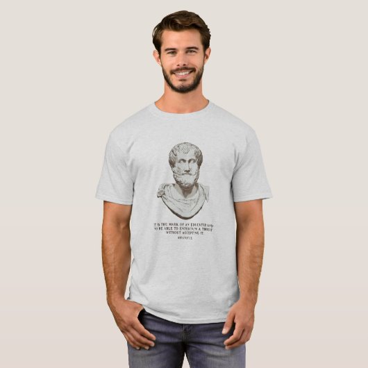 Aristoteles erzog Verstand T-Shirt (Vorne ganz)