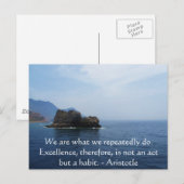 Aristoteles Excellence-Angebot Postkarte (Vorne/Hinten)
