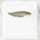 Aristoteles-Fisch Rechteckiger Aufkleber (Tasche)