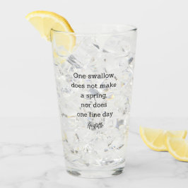 Aristoteles Frühjahrszitat Dekoration für Zuhause  Glas
