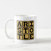 Aristoteles, griechischer Philosoph Kaffeetasse (Links)