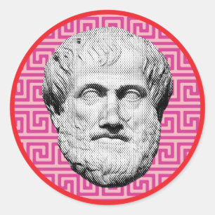Aristoteles Griechischer Philosoph Runder Aufkleber