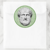 Aristoteles Griechischer Philosoph Runder Aufkleber (Tasche)