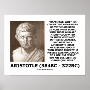Aristoteles Happiness Kulturgeist Poster
