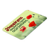 Aristoteles inspirierendes Zitat "Glück" flexibel Magnet (Linke Seite)