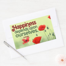 Aristoteles inspirierendes Zitat "Glück"