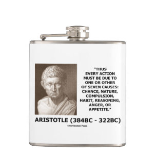 Aristoteles jede Aktion eine des sieben Flachmann