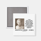 Aristoteles jede Aktion eine von sieben Ursachen Z Magnet (Vorderseite/Rückseite)