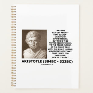 Aristoteles kann jeder zum richtigen Zeitpunkt wüt Planer