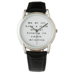 Aristoteles: Kennen Sie eine Wahrheit - die Uhr