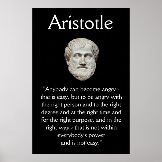 Aristoteles - Kostenvoranschlag für die Verwaltung Poster (Vorne)