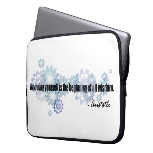 Aristoteles Laptopschutzhülle (Vorderseite Links)