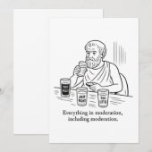 Aristoteles' Leitfaden für Mäßigung (Vorne/Hinten)