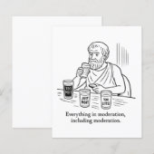 Aristoteles' Leitfaden für Mäßigung (Vorne/Hinten)