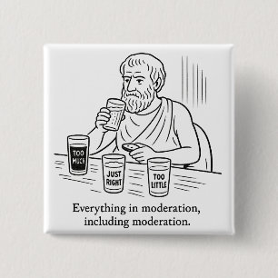 Aristoteles' Leitfaden für Mäßigung Button