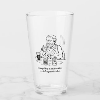 Aristoteles' Leitfaden für Mäßigung Glas