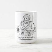 Aristoteles' Leitfaden für Mäßigung Kaffeetasse (Mittel)