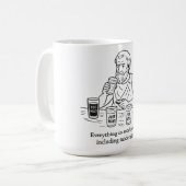 Aristoteles' Leitfaden für Mäßigung Kaffeetasse (Vorderseite Links)