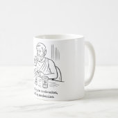 Aristoteles' Leitfaden für Mäßigung Kaffeetasse (VorderseiteRechts)