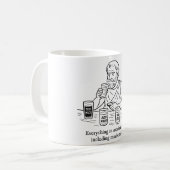 Aristoteles' Leitfaden für Mäßigung Kaffeetasse (Vorderseite Links)