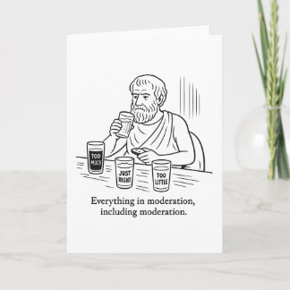Aristoteles' Leitfaden für Mäßigung Karte