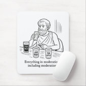 Aristoteles' Leitfaden für Mäßigung Mousepad (Mit Mouse)