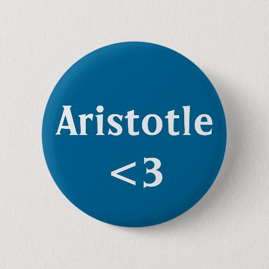 Aristoteles Liebe Griechischer Philosoph Button (Vorderseite)