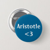 Aristoteles Liebe Griechischer Philosoph Button (Vorne & Hinten)