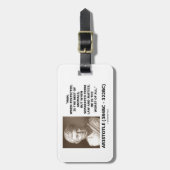 Aristoteles-Mann vervollkommnete beste Gepäckanhänger (Vorderseite vertikal)