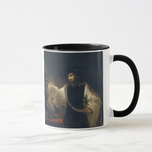 Aristoteles mit einem Fehlschlag von Homer durch Tasse (Rechts)