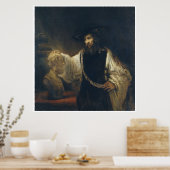Aristoteles mit einer Büste Homer von Rembrandt Poster (Küche)