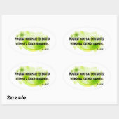 Aristoteles Ovaler Aufkleber (Blatt)