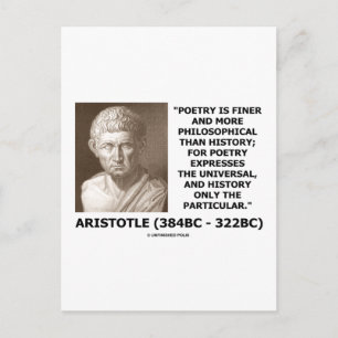 Aristoteles Poetry Finer Philosophische Geschichte Postkarte