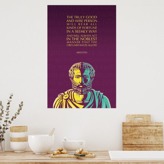 Aristoteles Poster: Die wirklich gute und weise Pe Poster (Küche)