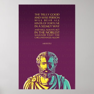 Aristoteles Poster: Die wirklich gute und weise Pe Poster