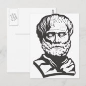 Aristoteles Postkarte (Vorne/Hinten)