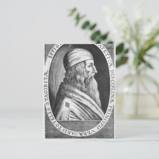 Aristoteles Postkarte (Stehend Vorderseite)