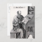 Aristoteles Postkarte (Vorne/Hinten)