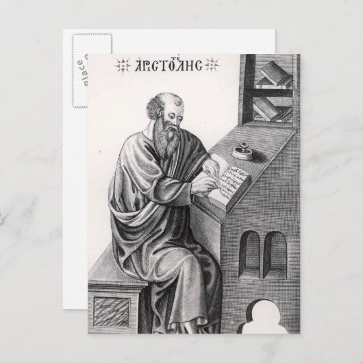 Aristoteles Postkarte (Vorne/Hinten)
