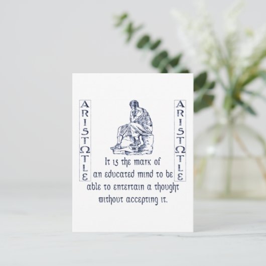 Aristoteles Postkarte (Stehend Vorderseite)
