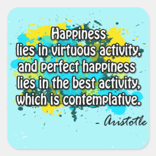 Aristoteles Quadratischer Aufkleber