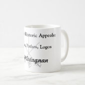 Aristoteles Rhetorik-Berufungen Kaffeetasse (VorderseiteRechts)