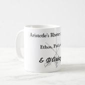 Aristoteles Rhetorik-Berufungen Kaffeetasse (Vorderseite Links)
