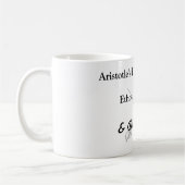 Aristoteles Rhetorik-Berufungen Kaffeetasse (Links)