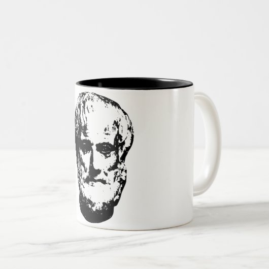 Aristoteles-Trinkbehälter Zweifarbige Tasse (VorderseiteRechts)