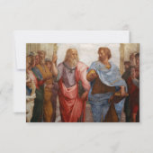 Aristoteles und Plato von Raphael Dankeskarte (Vorderseite)