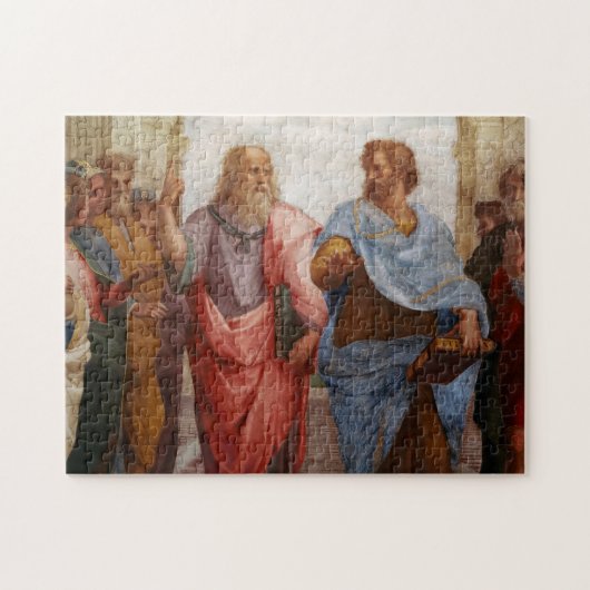Aristoteles und Plato von Raphael Puzzle (Horizontal)