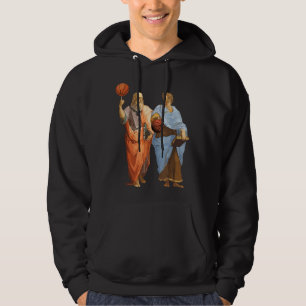 Aristoteles und Platon mit Basketbällen - Philosop Hoodie